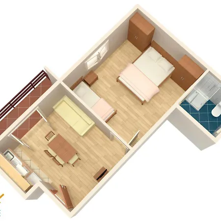 Apartments By The Sea Duce, Omis - 2821 Apartman *